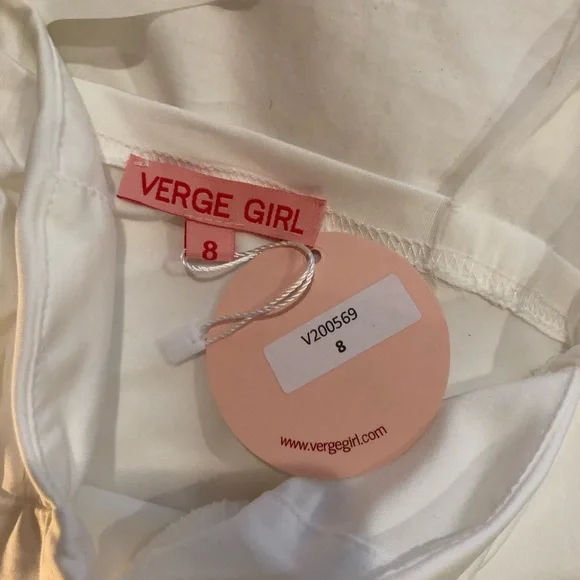 Verge Girl White Tank with Bow Sleeves - Picture 2 of 2